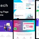 Softech software landing page wordpress theme codermarket.png