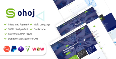 Sohoj charity nonprofit fundraising donation management cms codermarket.png