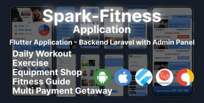 Spark fitness shop app with laravel backend codermarket.jpeg