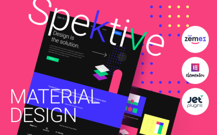 Spektive legible and neat material design wordpress theme.png