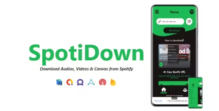 Spotidown spotify audios videos canvas downloader admob fan applovin .png