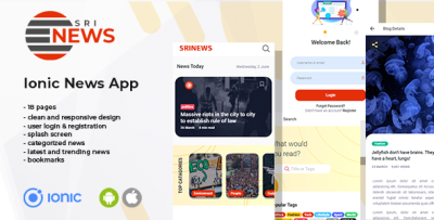 Sri news ionic 6 news app template codermarket.png
