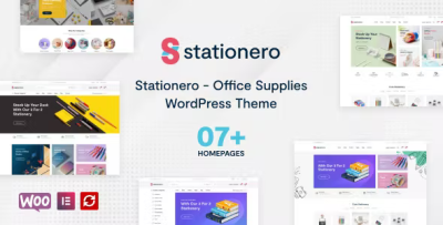Stationero woocommerce stationery wordpress theme codermarket.png