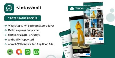 Status vault download whatsapp status with admob ads codermarket.jpg