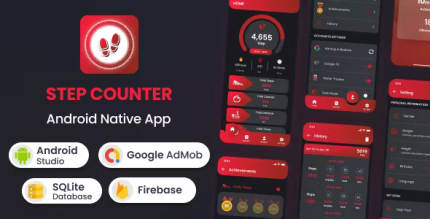 Step counter android native app 47 languages codermarket.png