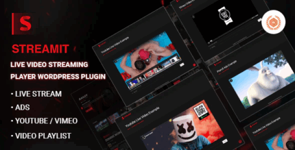 Streamit live video streaming player wordpress plugin codermarket.png