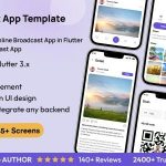 Streamwave ui template online broadcast app in flutter android ios .jpeg