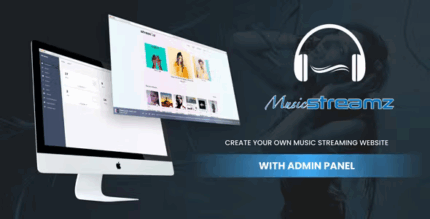 Streamz a music streaming website with admin panel codermarket.png