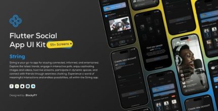 String social media ui kit flutter thread twitter codermarket.jpeg