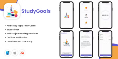 Studygoals ios app reading reminder study timer study flash cards .png