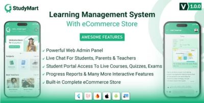 Studymart complete learning management system with ecommerce store .jpg