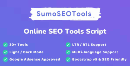 Sumoseotools online seo tools script codermarket.png