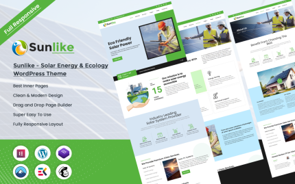 Sunlike solar energy ecology wordpress theme.png