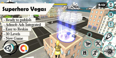 Superhero vegas unity admob codermarket.png