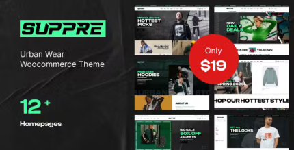 Suppre urban wear woocommerce theme codermarket.png