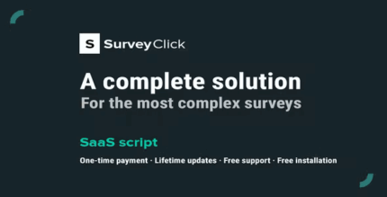 Surveyclick saas survey builder codermarket.png