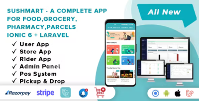 Sushmart complete ready to use app for food delivery pickup drop .png
