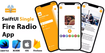 Swiftui single fire radio app full ios application codermarket.png