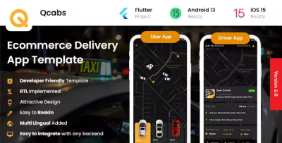 Taxi app cab booking android ios app template 2 apps rider driver .png