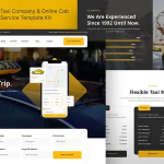 Taxico taxi company online cab service elementor template kit codermarket.png