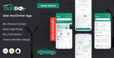 Taxido react native taxi app rider driver app ui kit codermarket.jpg