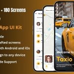 Taxio online cab taxi booking react native cli app ui kit codermarket.jpg