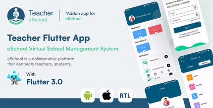 Teacher flutter app eschool virtual school management system codermarket.png