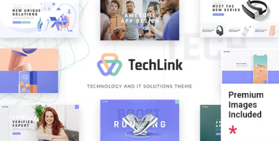 Techlink technology and it solutions theme codermarket.png