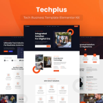 Techplus tech business elementor template kit codermarket.png