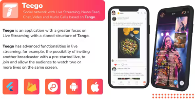 Teego ios and android live streaming with up to 4 participants feed .png