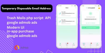 Temporary disposable email address flutter app trash mails api codermarket.jpg