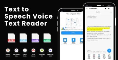 Text to speech voice text reader with admob ads android codermarket.jpeg