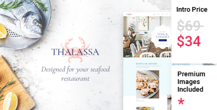 Thalassa seafood restaurant theme codermarket.png