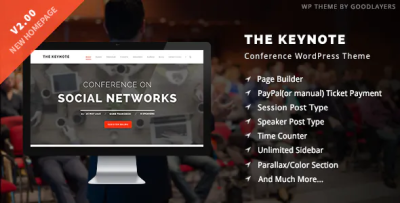The keynote conference event wordpress codermarket.png