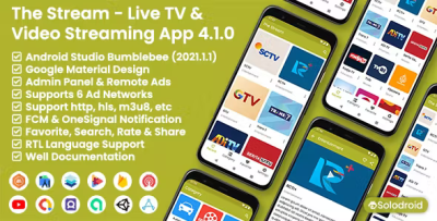 The stream live tv video streaming app codermarket.png