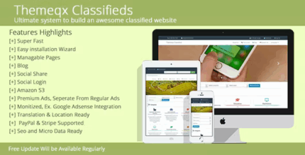 Themeqx advanced php laravel classified ads cms codermarket.png