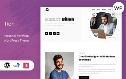 Tian minimal personal portfolio wordpress theme.jpg