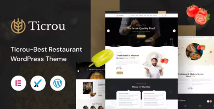 Ticrou restaurant wordpress theme codermarket.png