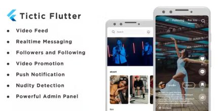 Tictic flutter ios and android media app for creating and sharing short.jpg