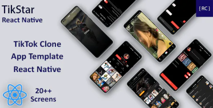 Tiktok clone app template in react native short video creating app template.png