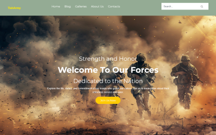 Tisharmy army wordpress theme.png