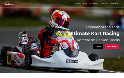 Tishkarting karting wordpress theme.png