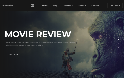 Tishmovies film director movie reviews and store wordpress theme.png