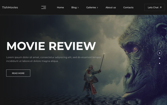 Tishmovies film director movie reviews and store wordpress theme.png