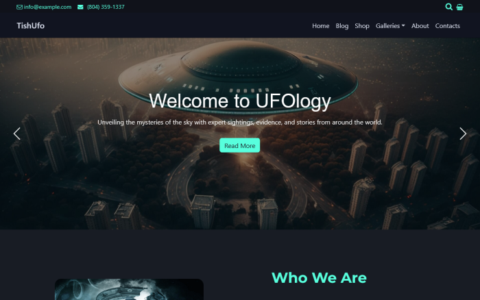 Tishufo wordpress theme for ufo ufology and extraterrestrial research.png