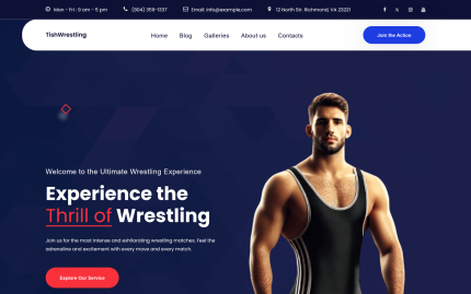 Tishwrestling wrestling wordpress theme.png