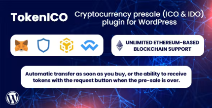 Tokenico cryptocurrency presale ico ido plugin for wordpress codermarket.png
