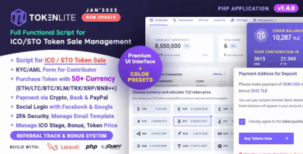 Tokenlite ico sto token sale management dashboard ico admin script .png