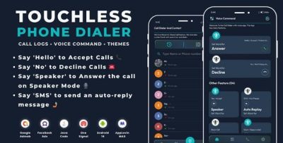 Touchless phone dialer call logs with admob ads android codermarket.jpeg