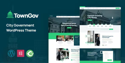 Towngov city government wordpress theme codermarket.png
